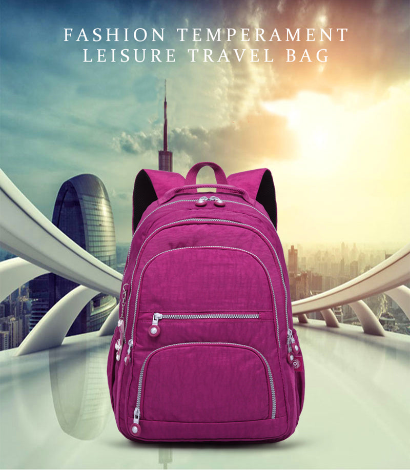 Nylon Waterproof Laptop Backpack / 13 colors