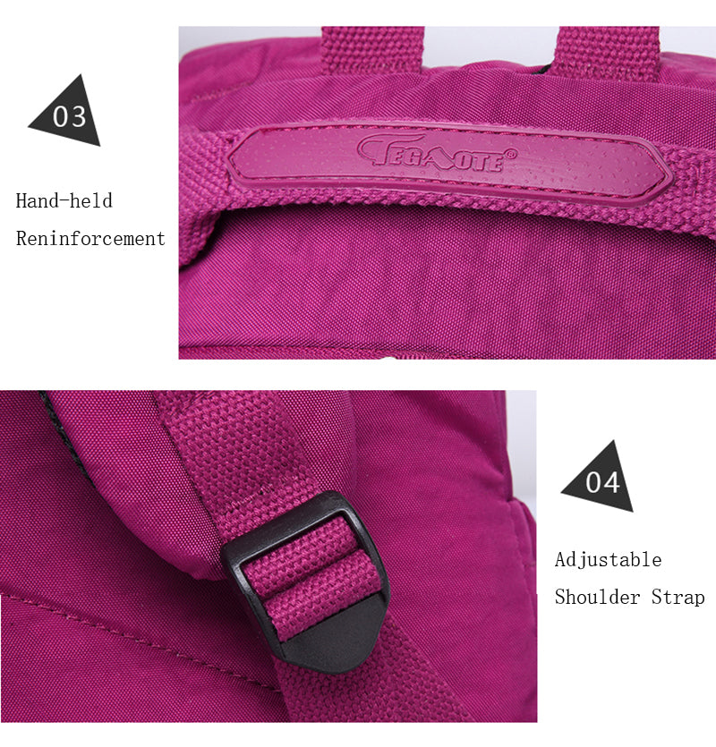 Nylon Waterproof Laptop Backpack / 13 colors