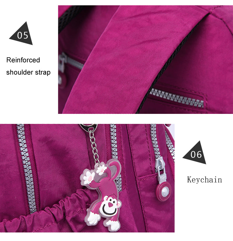 Nylon Waterproof Laptop Backpack / 13 colors