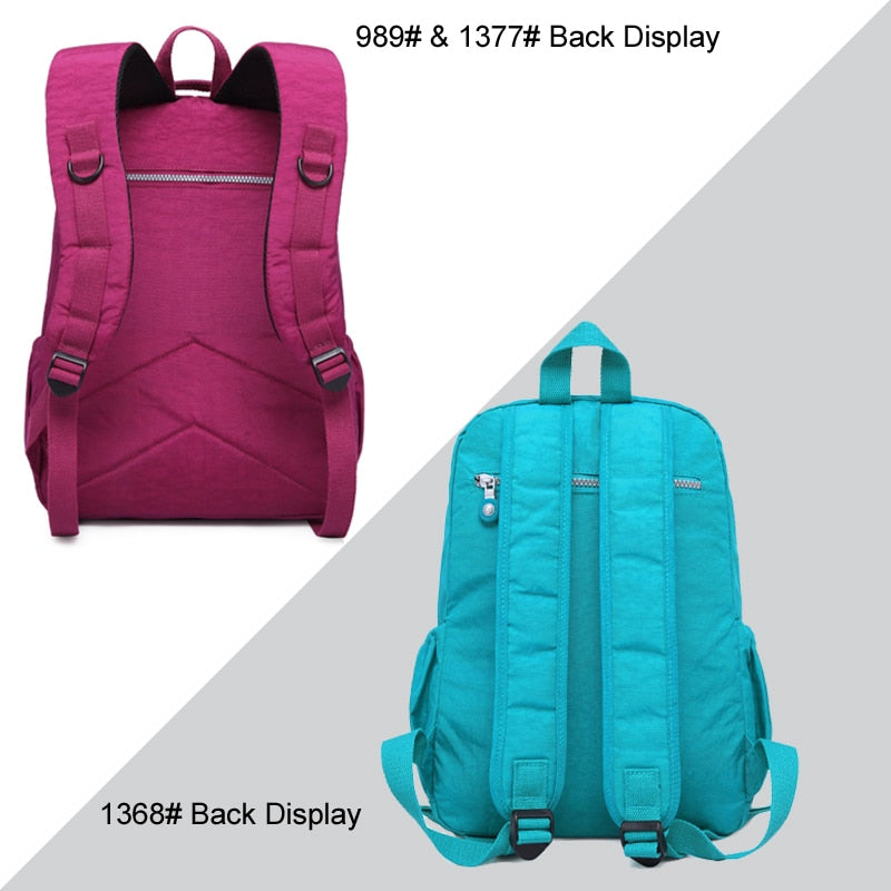 Nylon Waterproof Laptop Backpack / 13 colors