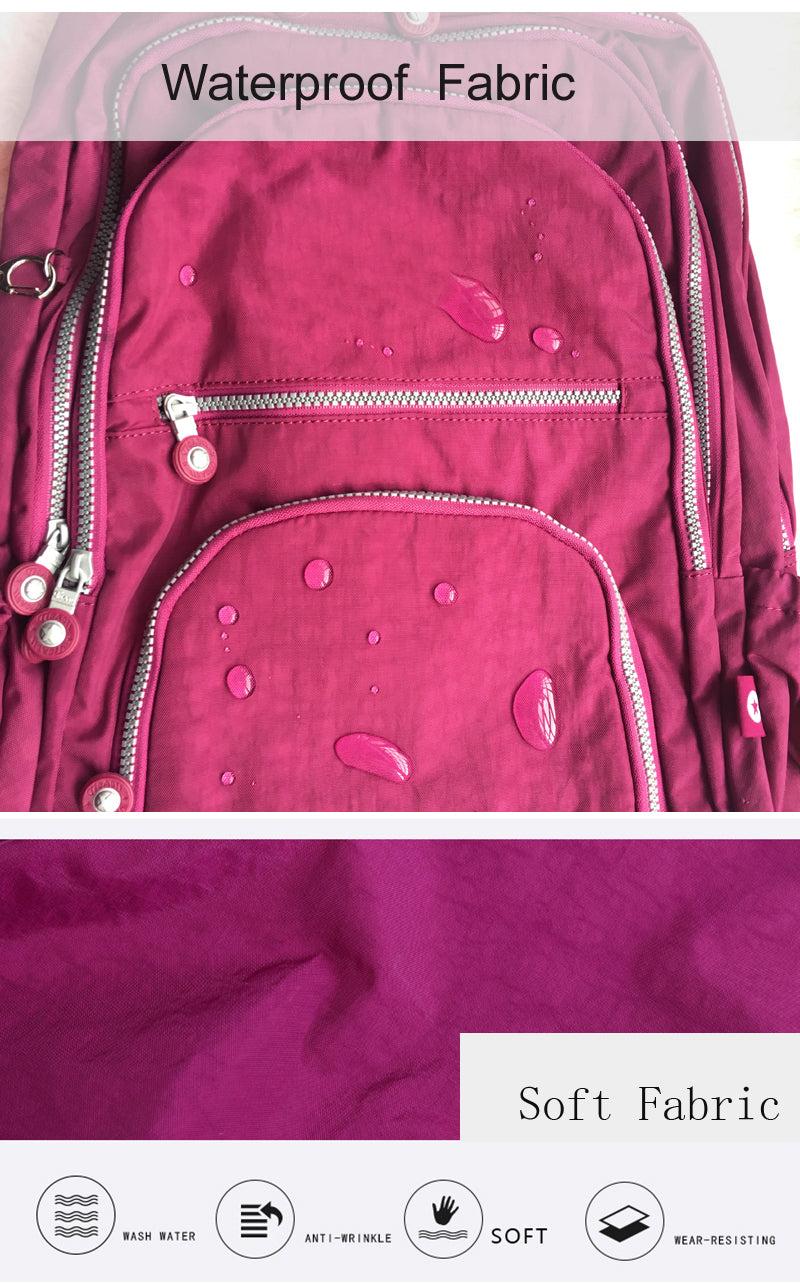 Nylon Waterproof Laptop Backpack / 13 colors